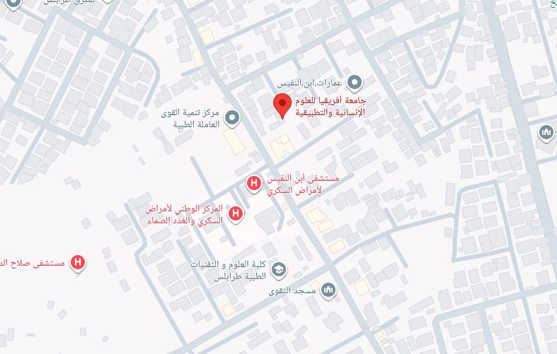 موقع الجامعة الجغرافي